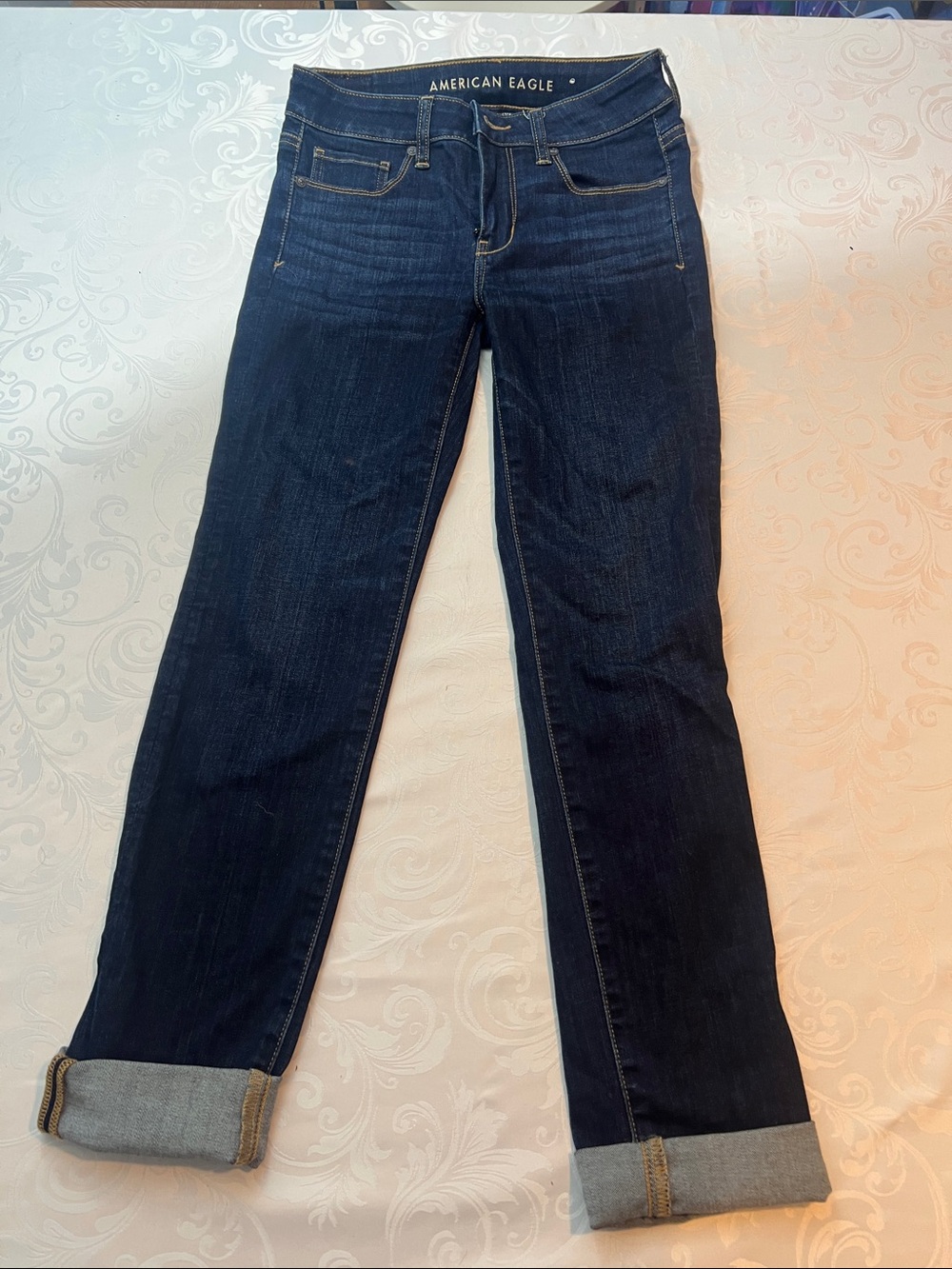 American Eagle Outfitters Indigo Straight-Leg Jeans